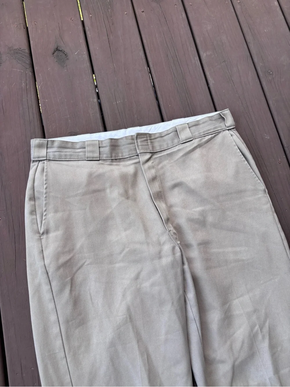 Dickies Work Pants Khaki Stone W38 L32 Straight Leg Workwear